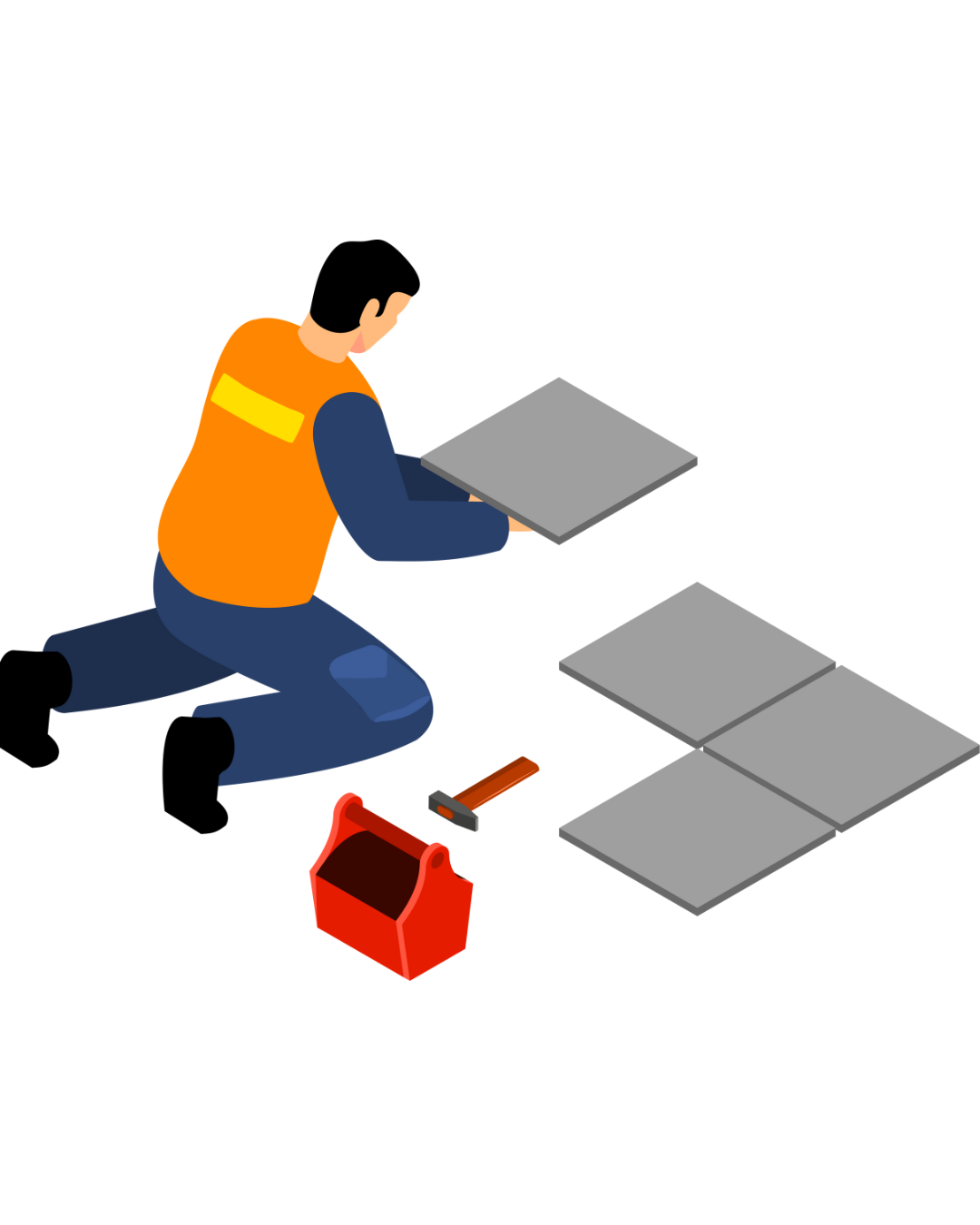 تركيب بلاط الارضيات